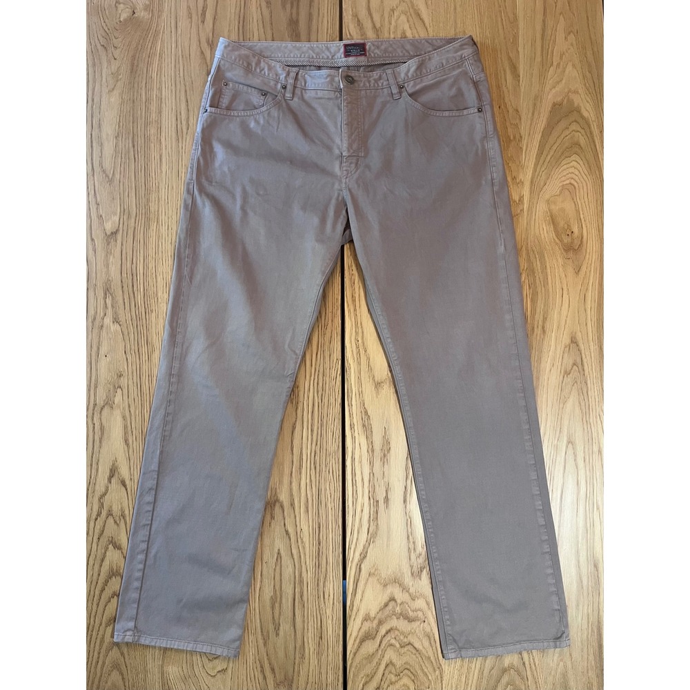 UNTUCKit Relaxed Fit Chinos Men 38x32 Grey Pima Cotton Stretch Business‎ Casual